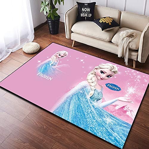 Large carpet for girl with Elsa and Anna