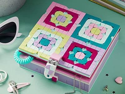 Lego jewellery box with customisable decoration, perfect creative kit for girls