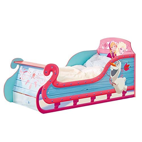 Elsa and Anna princess sleigh bed for girls