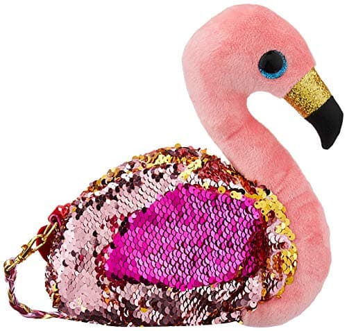 Small plush handbag Pink Flamingo Ty with glitter and sequins original