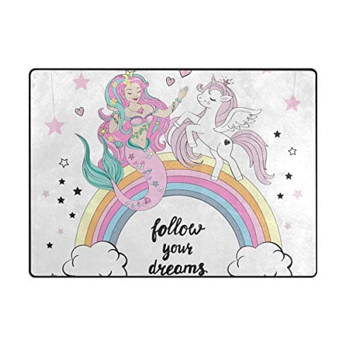 Mermaid carpet for a girly bedroom