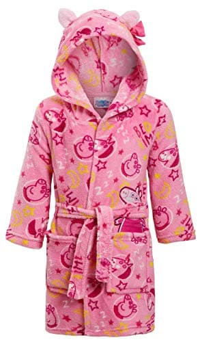 Peppa bathrobe with hood and little ears for girls