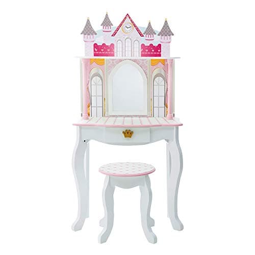 Fantasy princess style dressing table for girl made of MDF panels