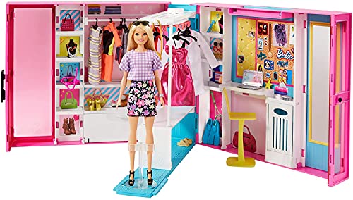 Barbie doll Dream closet, the perfect dressing room for storing and collecting outfits and accessories
