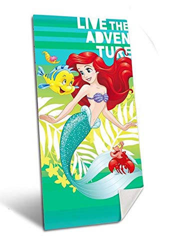 Mermaid beach towel Ariel for little girl at mini price in polyesrter
