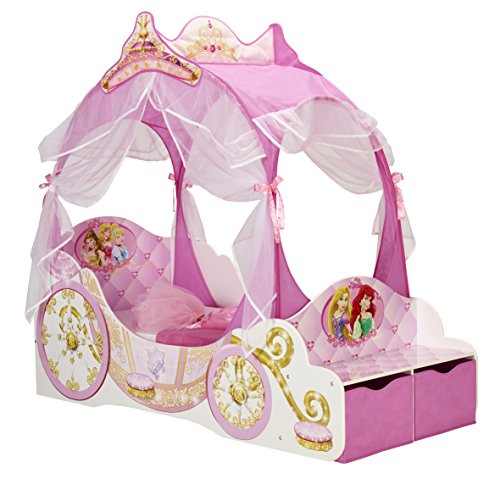 Princess bed in the shape of a carriage for girls