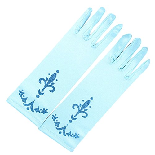 Cinderella blue gloves for little girls