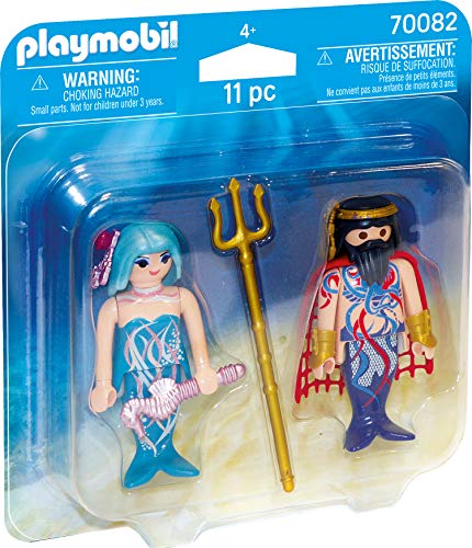 The blue Playmobil mermaid and the sea god
