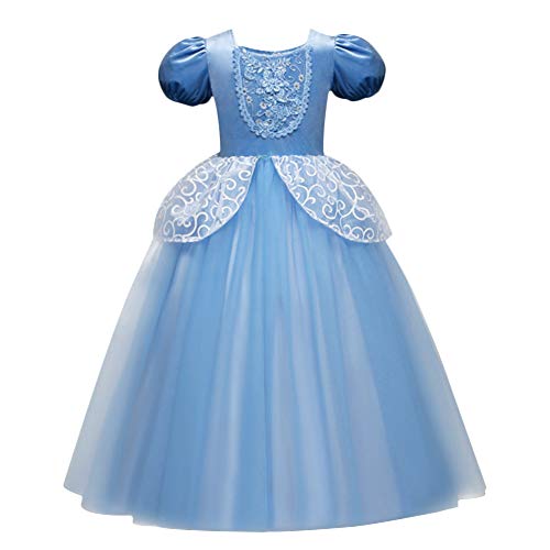 Blue princess dress Cinderella for 3 to 8 years