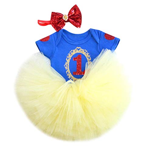 Disguise Snow White dress with tutu veil 12 months for 1 year old Birthday