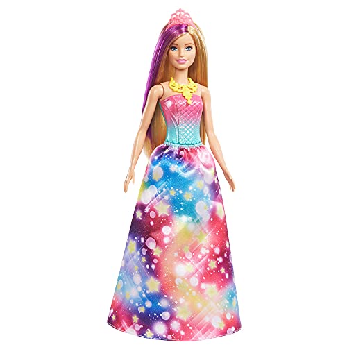 Dreamtopia Barbie doll with rainbow princess dress