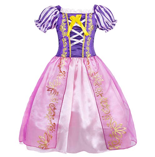 Purple and pink princess dress for girls