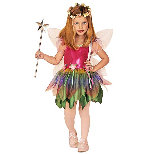 Fairy dress with multicoloured tutu and wings