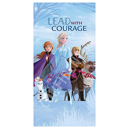 Frozen blue beach towel for girls