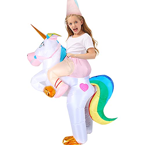 Genuine unicorn inflatable costume to put on