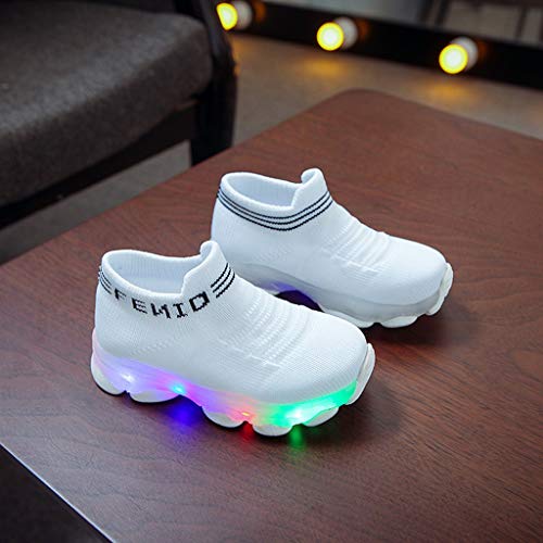 Girl's LED light up sock trainers