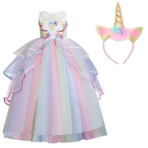 Pink unicorn costume for girl