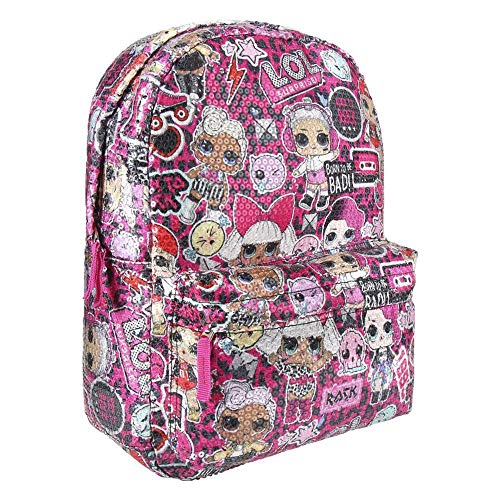 Girly LOL doll sequin backpack