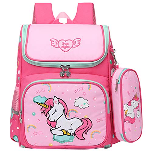 Pink unicorn backpack for girl