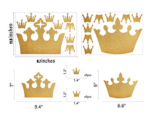 Golden crown stickers for girly princess bedroom