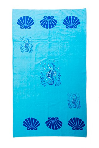 Large cotton beach towel for girls