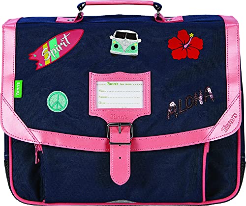 Le sac cartable Tann's 38 cm avec détails paillettes Peace and love