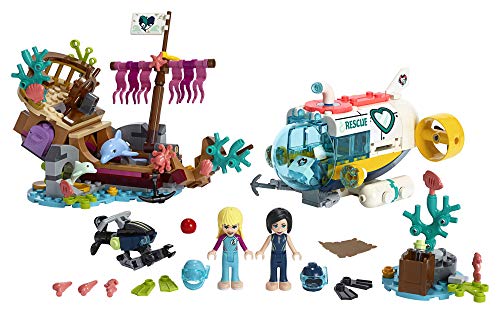 The Lego Friends dolphin rescue mission and submarine from age 6