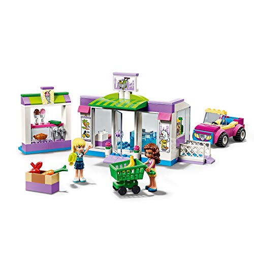 Lego friends supermarket in Heartlake city for shopping with Stephanie and Olivia