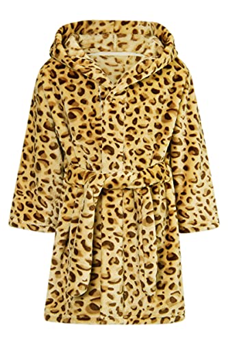 Leopard print bathrobe for girls