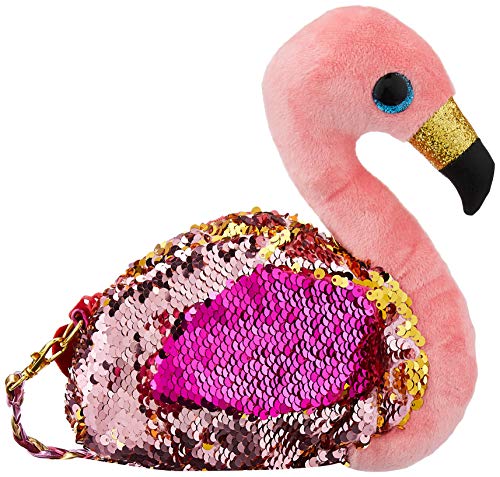 Small plush handbag Pink Flamingo Ty with glitter and sequins original 