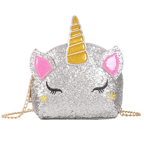Small original unicorn handbag with glitter
