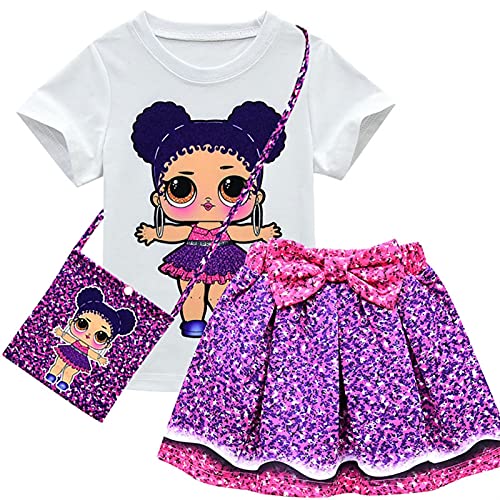 LOL doll skirt and t-shirt set for girl