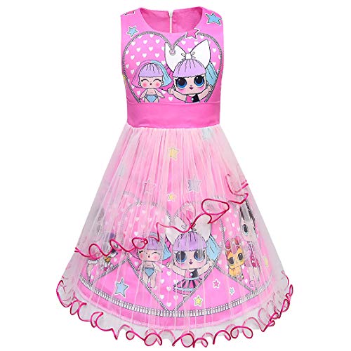 LOL evening dress with sheer and frills