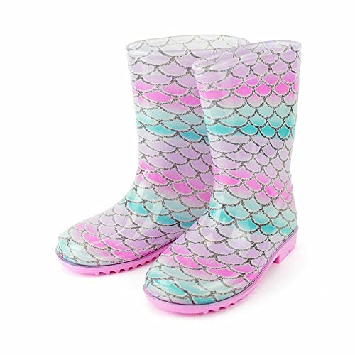 Mermaid wellington boots for girl