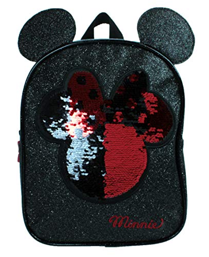 Minnie backpack in red and black sequins