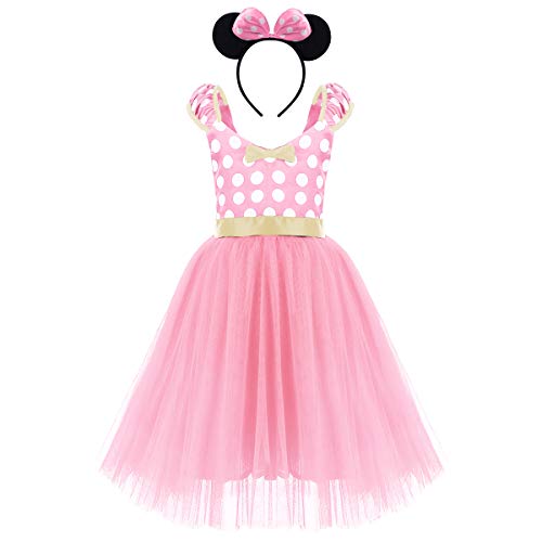 Original Minnie dress with retro pink and gold tutu