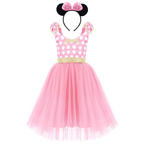 Original Minnie dress with retro pink and gold tutu