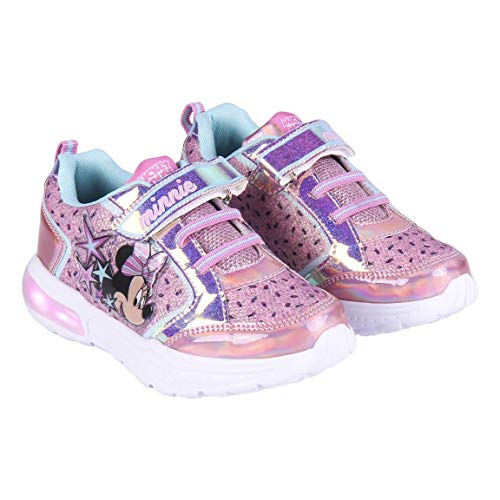 Minnie pink Led light up trainers for girls