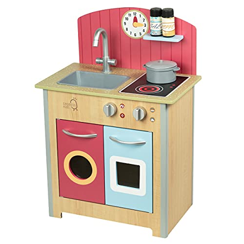 Multicolour kitchen playset for girl made of wood