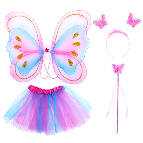 Multicoloured fairy costume for little girl