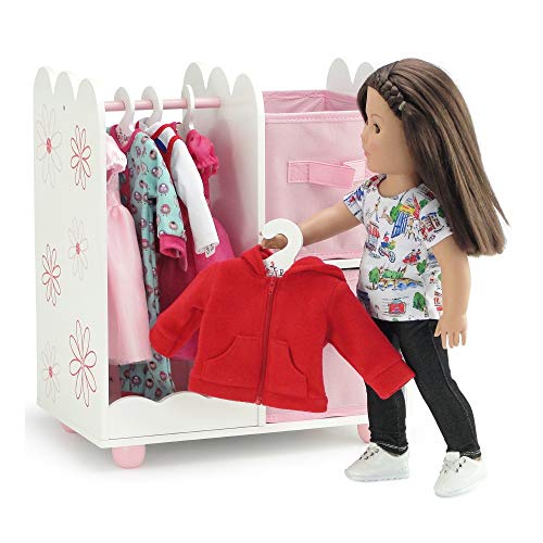 Open wardrobe for large dolls American Girl, 18 inches