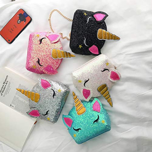 Original and colourful small glitter unicorn handbag