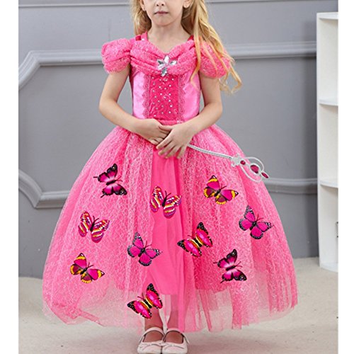 Original Sleeping Beauty princess dress with butterflies for girl