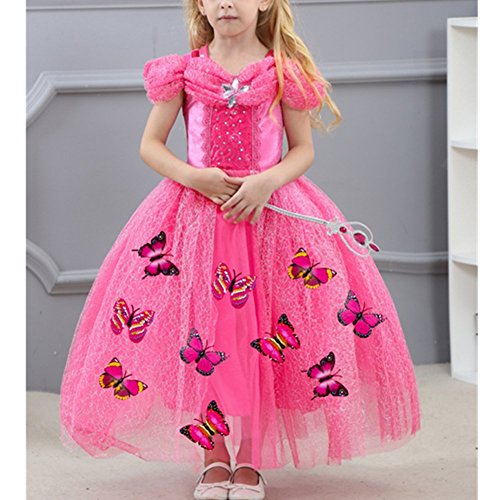 Original Sleeping Beauty princess dress with butterflies for girl