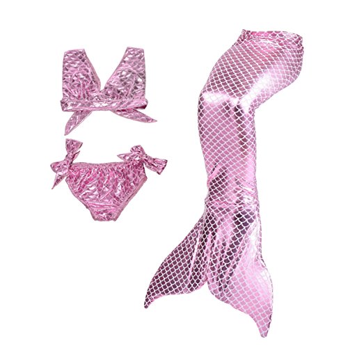 Pink bikini and mermaid tail set