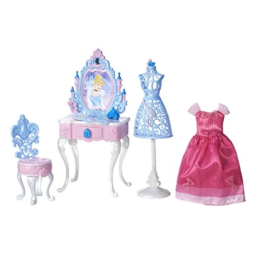 Plastic Disney Cinderella dressing table with Cinderella dress
