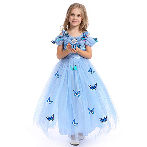 Cinderella dress with butterflies for dreamy girls