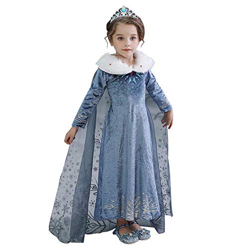 Winter princess Elsa dress with cape