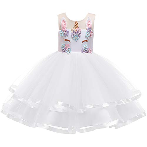 White unicorn princess dress