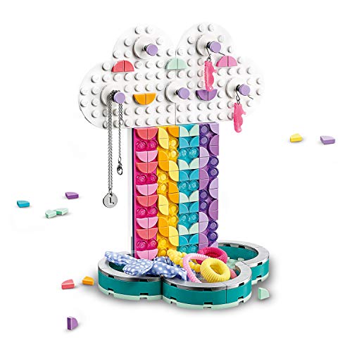 Rainbow jewellery stand Lego dots for girl
